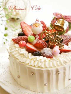 ⁂クリスマス☆デコレーションケーキ⁂-レシピのメイン写真