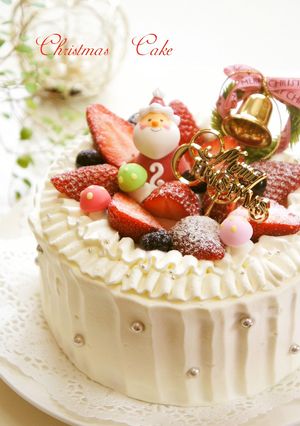 ⁂クリスマス☆デコレーションケーキ⁂-レシピのメイン写真