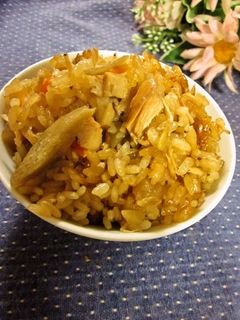おでん(煮物)の残りで中華おこわ-レシピのメイン写真