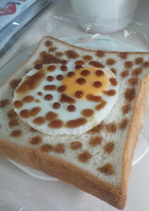 目玉トースト-レシピのメイン写真