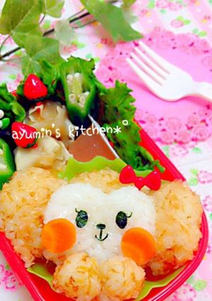 動物♬おさるさん♡キャラ弁-レシピのメイン写真