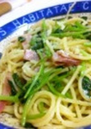 三つ葉たっぷりパスタ☆柚こしょう風味-レシピのメイン写真