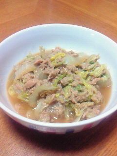 白菜とツナの炒め煮-レシピのメイン写真