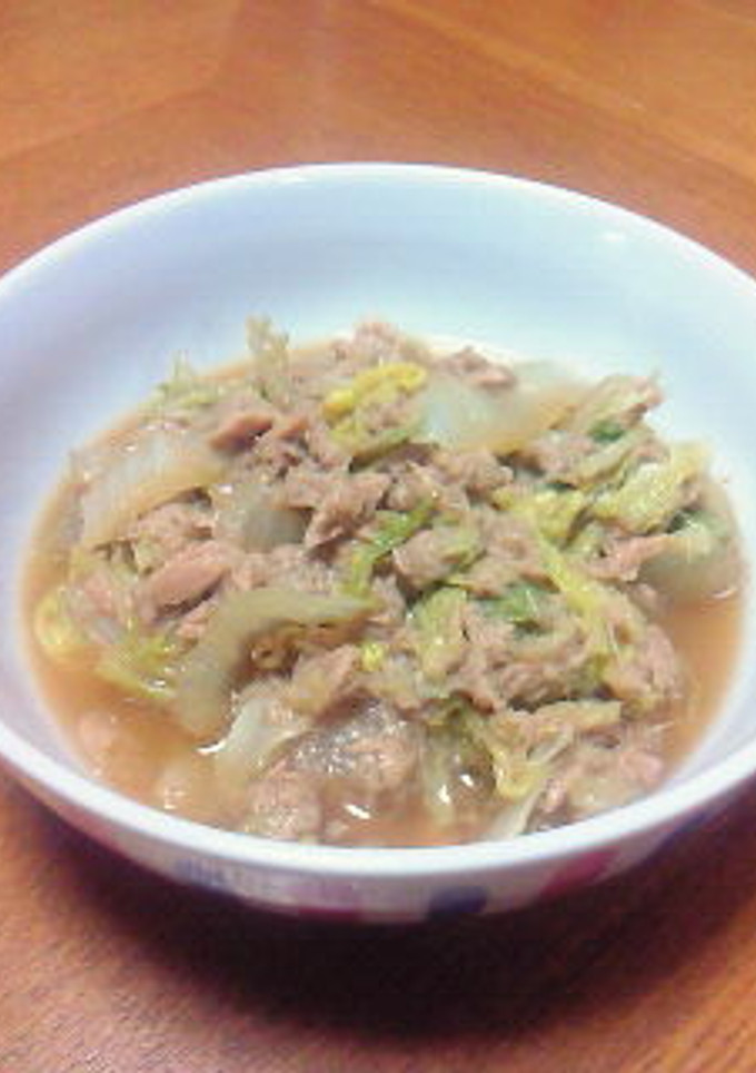 白菜とツナの炒め煮-レシピのメイン写真