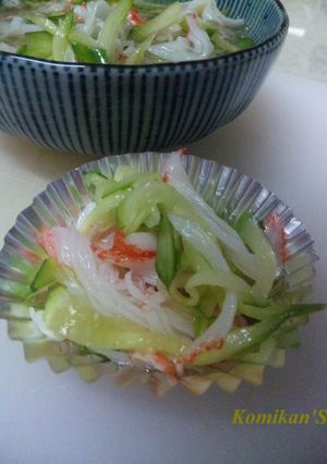 ★弁当の定番★カニカマときゅうりの甘酢★-レシピのメイン写真