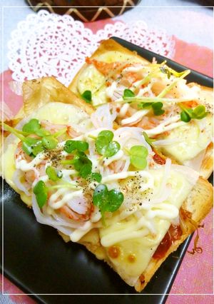 大根とカニカマのトースト　和ケチャ風味-レシピのメイン写真