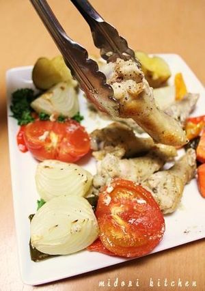 ヨーグルトチキンと野菜の豪快オーブン焼き-レシピのメイン写真