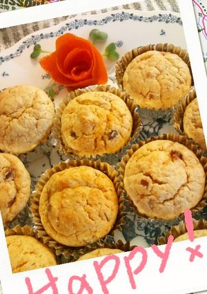 完熟しすぎた柿の米粉マフィン-レシピのメイン写真