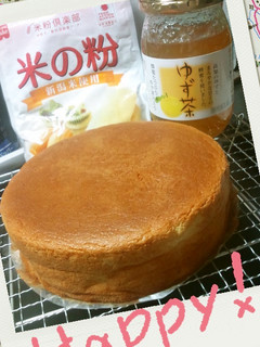 蜂蜜ゆず茶(ゆずジャム)の米粉スポンジ-レシピのメイン写真