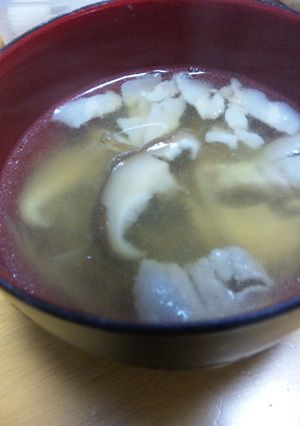 椎茸ごぼう豚バラのおいしいスープ-レシピのメイン写真
