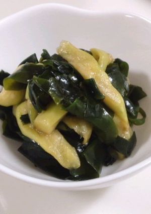 茄子＆わかめのｻｯﾊﾟﾘ青ｼﾞｿ風味-レシピのメイン写真