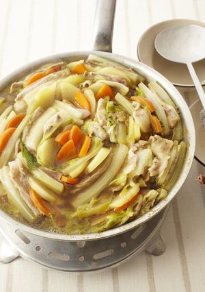 豚バラと白菜の重ね鍋　和風カレー味-レシピのメイン写真
