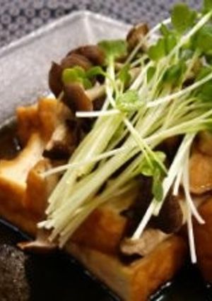 きのこと厚揚げの 煮びたし-レシピのメイン写真