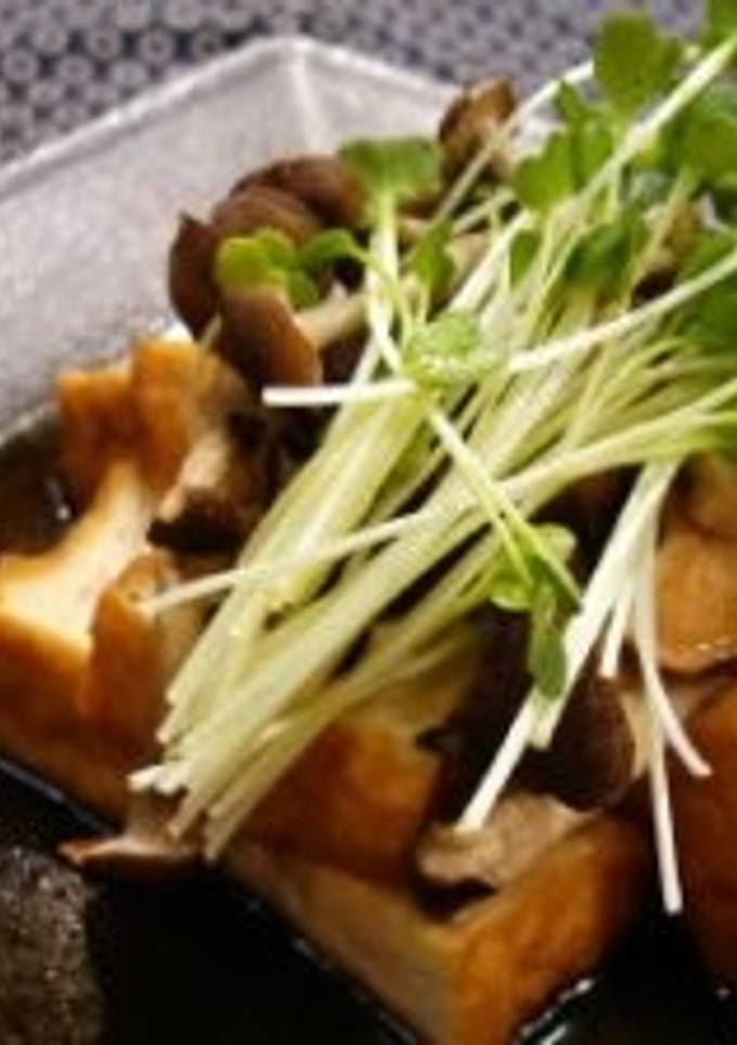 きのこと厚揚げの 煮びたし-レシピのメイン写真