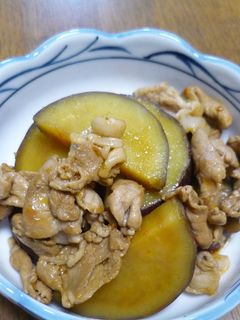 さつま芋と豚肉のピリ辛煮-レシピのメイン写真