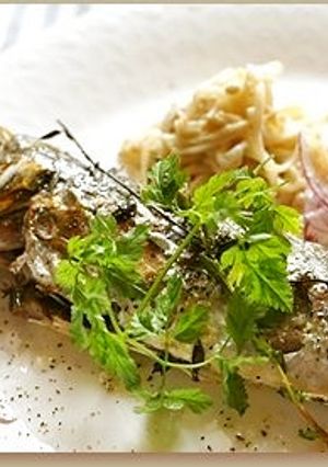 鯵のガーリックハーブグリル-レシピのメイン写真