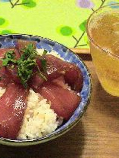 ビールで乾杯 マグロ丼-レシピのメイン写真
