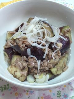 茄子の挽き肉あんかけ-レシピのメイン写真