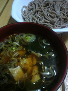 ツナとワカメのつけ蕎麦-レシピのメイン写真