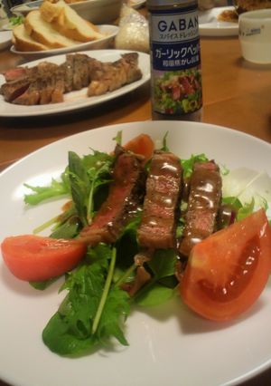 GABANで作るステーキサラダ-レシピのメイン写真