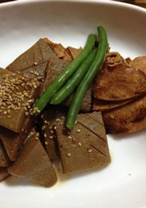 こんにゃくの田楽含め煮-レシピのメイン写真
