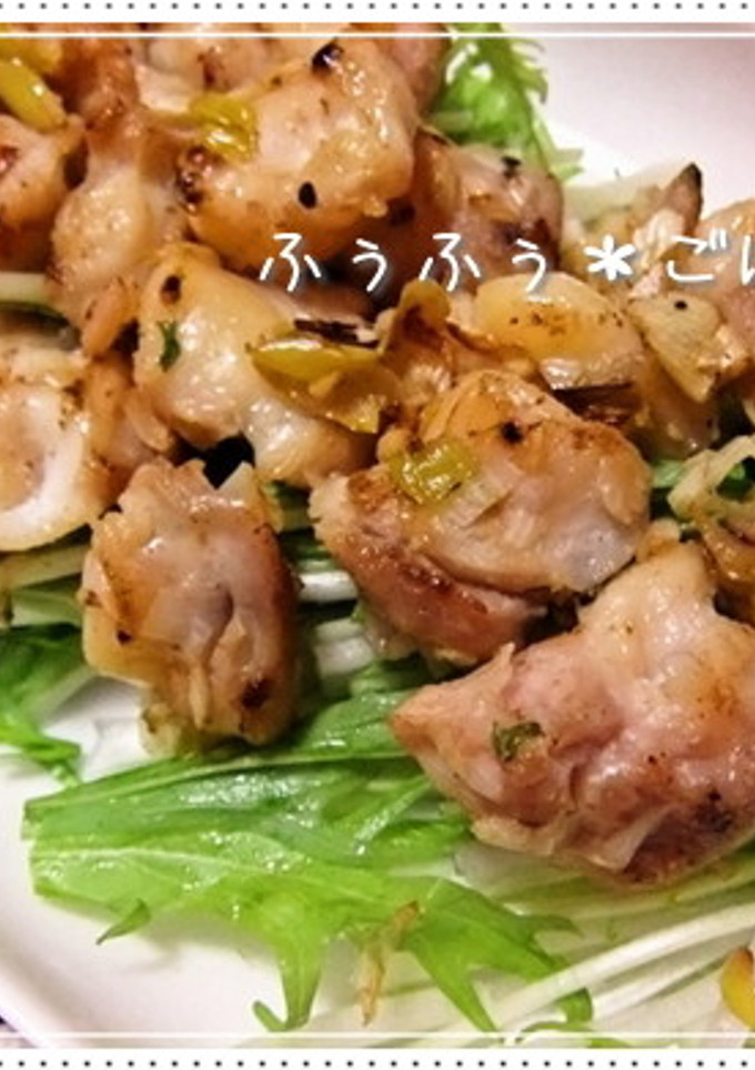 簡単！鶏軟骨のさっぱり炒め-レシピのメイン写真
