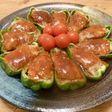 簡単☆コンソメスープでピーマンの肉詰め