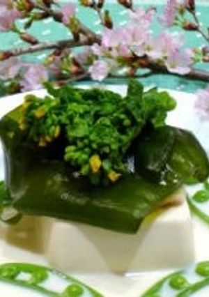 桜鯛と豆腐のワカメ蒸し-レシピのメイン写真