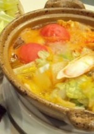 カニ風味トマト鍋-レシピのメイン写真