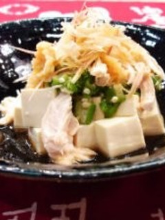 鶏ササ身と豆腐のサラダ-レシピのメイン写真