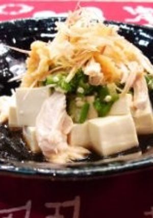 鶏ササ身と豆腐のサラダ-レシピのメイン写真