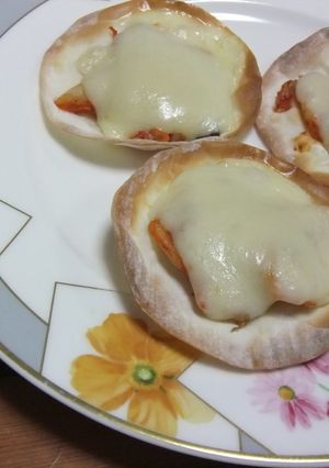 餃子の皮でおつまみ★キムチーズ-レシピのメイン写真