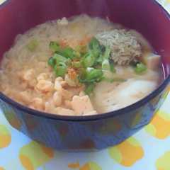 簡単ランチに☆トッピング味噌汁そうめん☆-レシピのメイン写真