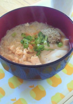 簡単ランチに☆トッピング味噌汁そうめん☆-レシピのメイン写真
