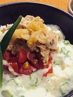 えびつゆの肉みそとろろ丼-レシピのメイン写真