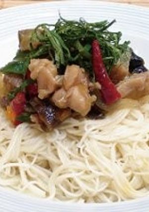 ぴり辛なすの 冷やしそうめん-レシピのメイン写真