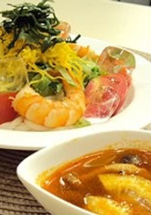 トムヤム風冷やしうどん-レシピのメイン写真