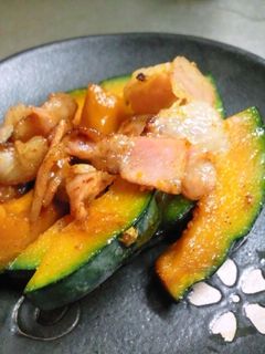 超簡単!カボチャのベーコン炒め-レシピのメイン写真
