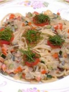 夏野菜の和風パスタ-レシピのメイン写真