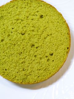 抹茶のスポンジケーキ-レシピのメイン写真