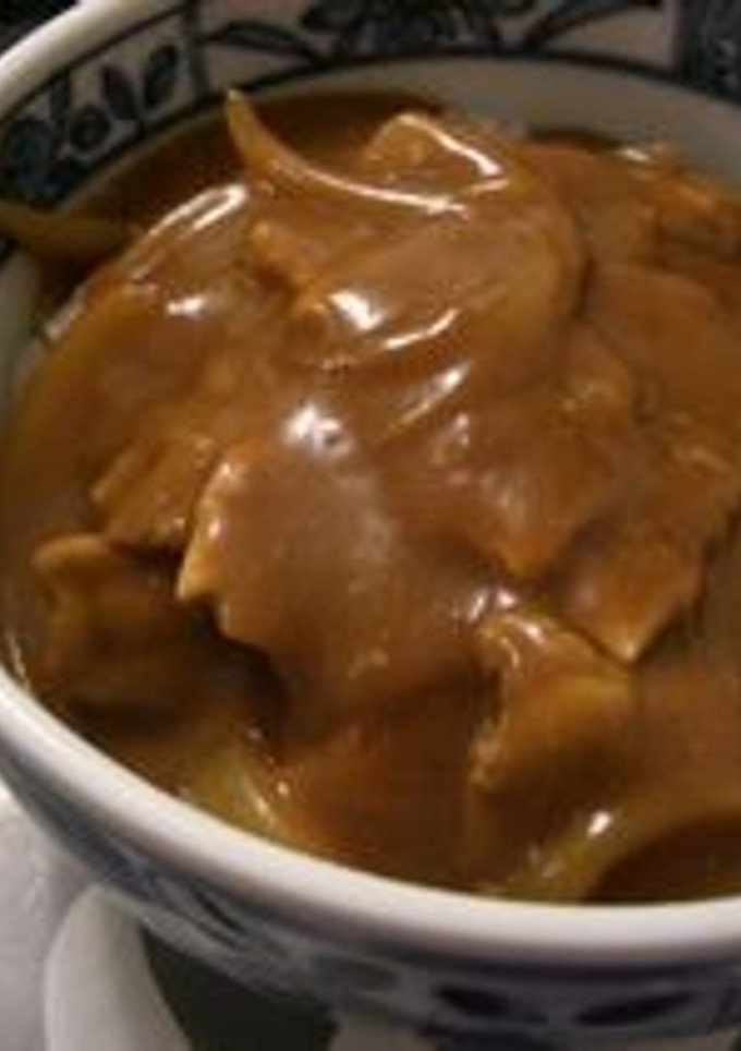 お蕎麦屋さんの和風カレー丼-レシピのメイン写真