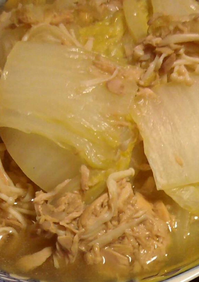 白菜とツナとえのき茸の重ね煮-レシピのメイン写真