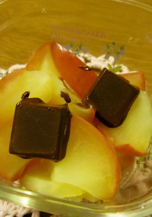 レンジで☆ちょこりんご-レシピのメイン写真