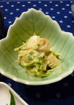 ホタテと水菜のごまあえ☆-レシピのメイン写真