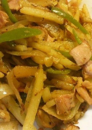 シャキシャキポテトのベーコン炒め-レシピのメイン写真
