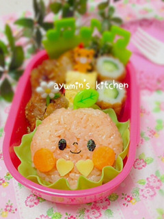 簡単♡りんごちゃん弁当♡キャラ弁-レシピのメイン写真