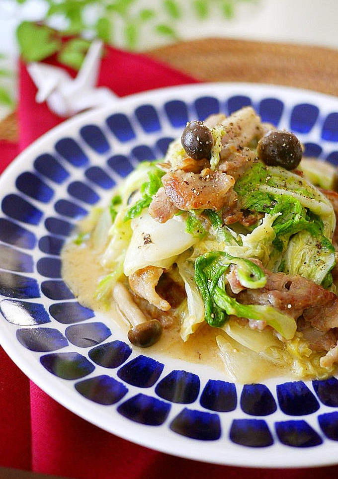 白菜と豚肉の味噌マヨ炒め-レシピのメイン写真