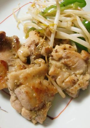 鶏もも肉の粒マスタード醤油焼き-レシピのメイン写真