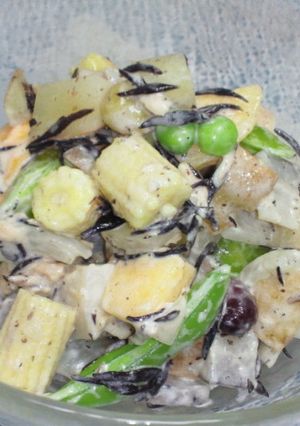 柿と根菜のゴリゴリサラダ-レシピのメイン写真