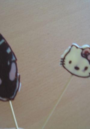 ♪フォーゼ＆キティ♪デコチョコ-レシピのメイン写真